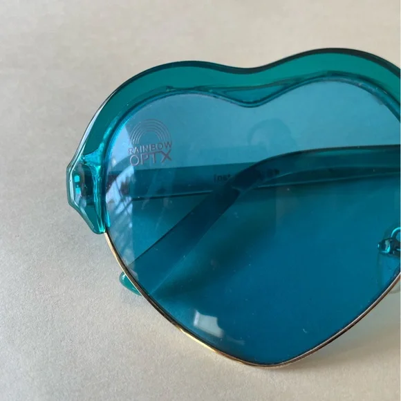 RainbowOPTX Heart-Shaped Indigo Sunglasses - Picture 2 of 2